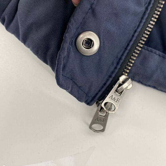 Abercrombie & Fitch Women's Down Filled Puffer‎ Vest Blue M Y2K - Picture 8 of 13